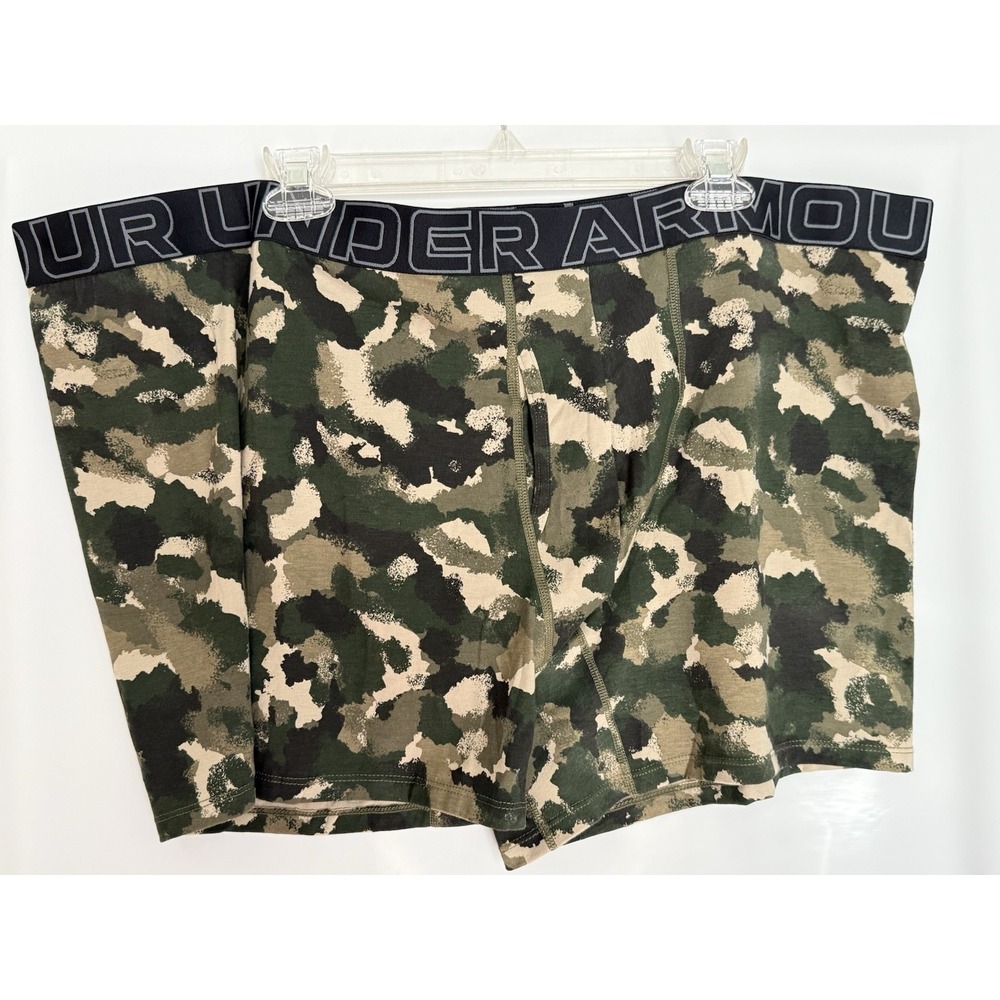 New Under Armour 5XL XXXXXL UA Men Under Shorts Heather Camo Stretch Comfort